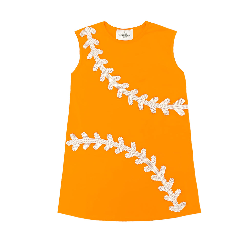 Baseball Orange Dress